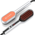 Tourmaline Ceramic Curling Iron for Long-Lasting Curls Heat Resistant GloveFlat Iron for Thick Curly HairHair Straightener Brush