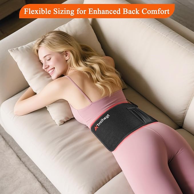 Red Light Therapy Pad for Body Infrared Light Therapy Belt 16 3 in 1 LED Bead Red Light Therapy 660nm 850nm Infrared Redlight Therapy Pad for Back Shoulders Waist Stomach Knees and Muscles