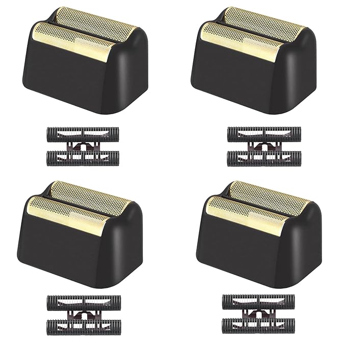 For wahl Shaver Foil ReplacementProfessional 5 Star Series Finale Shaver Super Close Replacement Foil #7043-100#7043-100 Compatible with wahl Shaver Foil Replacement Heads (4PCS/Black)