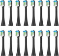 Replacement Toothbrush Heads Compatible for Nandme Nx8000 Sonic Electric Soft Bristle Tooth Brush Head4/8/16PCS(16pcs Black)