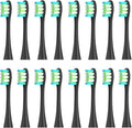Compatible for Oclean 16PCS Replacement Brush Heads - Sonic X/X Pro/Z1/SE/F1/One/PW01-09/P5(16 Black)