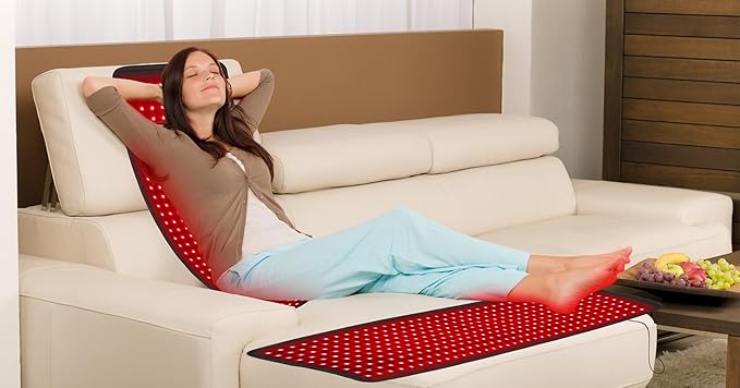 Red Light Therapy Infrared Light Therapy 31.6 * 11.8 Large Wrap Pad 360LEDs for Body Back Waist Knee Joint Pain Relief Muscle Repair Decrease Inflammation Ideal Gift