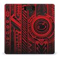 Black and Red Tribal Pattern Scale for Body Weight Anti-Slip Tempered Glass Digital Bathroom Scales Clear LCD Display Weighing Scale Safe Rounded Corners Smart Scales