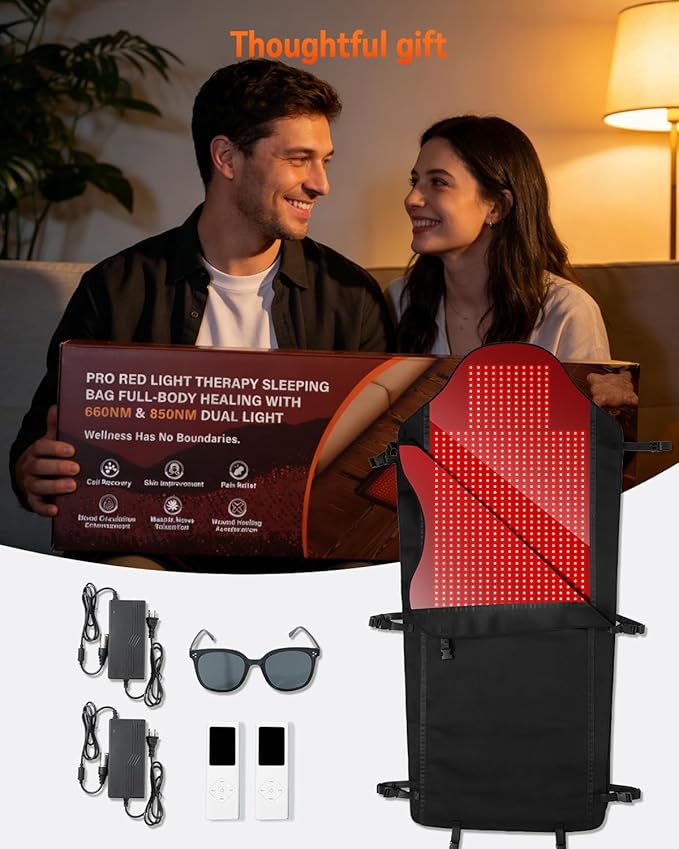 Red Light Therapy Mat for Full Body 75*35 Red Light Therapy Blanket with 2704 LEDs and Controller 660nm&amp850nm Near Infrared Light Therapy 3in1 LEDs Light Blanket for Back Waist Belly Joint Mu