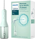 Philips Sonicare Water Flosser Cordless – Rechargeable Power Dental Waterflosser for Teeth Portable Oral Irrigator with 3 Intensity Settings 360° Rotating Nozzle – (Mint)