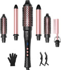 6 in 1 Curling IronCurling Wand Set and Thermal Brush Hair Tool