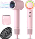 Hair Dryer 160000 RPM Professional High-Speed Blow Dryer 500 Millions Negative Ionic Care Hair Dryer for Fast Drying Low Noise Thermo-Control Hairdryer Travel with Magnetic Diffuser &amp Nozzle P