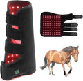 Portable Horse Near Infrared Therapy Wrap LED Red Light Therapy Device for Horse Leg Pain Cordless Equine Red Light Therapy Belt with 110pcs LED
