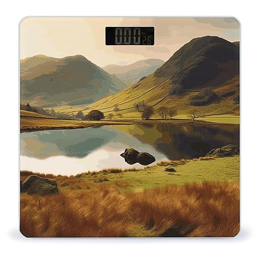 Lake District National Park Smart Scale for Body Weight Accurate Bathroom Scale with LED Display Digital Weight Scales Weighing Machine High Precision Scales for Bath Home
