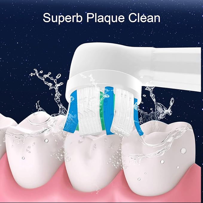 10 Pack IO Replacement Brush Heads Compatible with Oral B iO 2/3/4/5/6/7/8/9/10/Deep Clean Series Electric Toothbrushes IO Brush Head for Teeth Cleaning (Black/White)