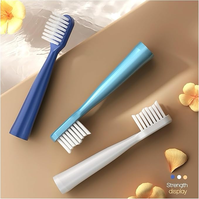 16pcs Replacement Toothbrush Heads Compatible for Jianpai S12/HYUNDAI XM-806/ACA ALY-HYS01W/TSOP/Royalstar/INPHIC Bristles(16blue)