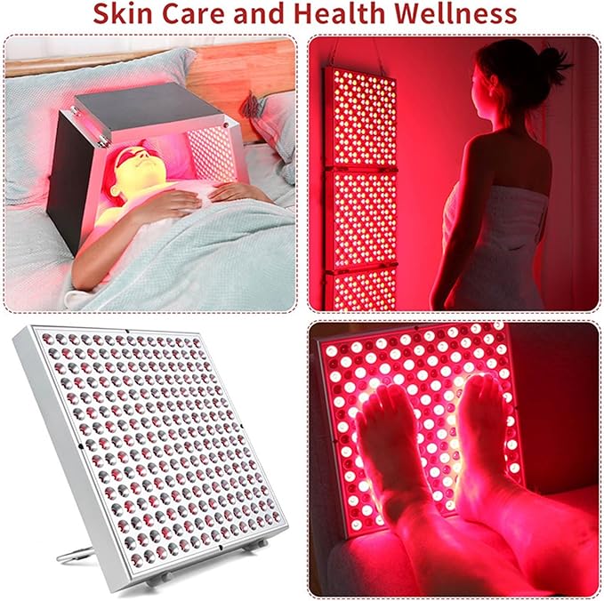Red Light Folding Combination of Deep Red 660nm and Near Infrared 850nm LEDs with Timer for Body and Beauty for Use in The Home or Beauty Salon