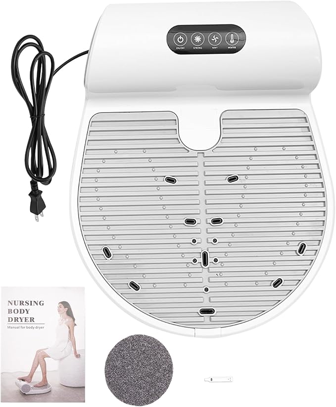 Body Dryer 1500W Full Body Drying Machine with Gravity-Sensing LCD Control Panel Touch-in Waterproof Skin Heater Blow Dryer 110-120V Automatically Activate Sensing Drying Machine After Shower