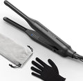 Wavytalk Pencil Flat Iron 3/10 Small Iron for Short Hair Pixie Cut and Bangs Tiny Beard Straightener with Dual Voltage &amp Adjustable Temp Mini Hair Edges Heating Up in 15s