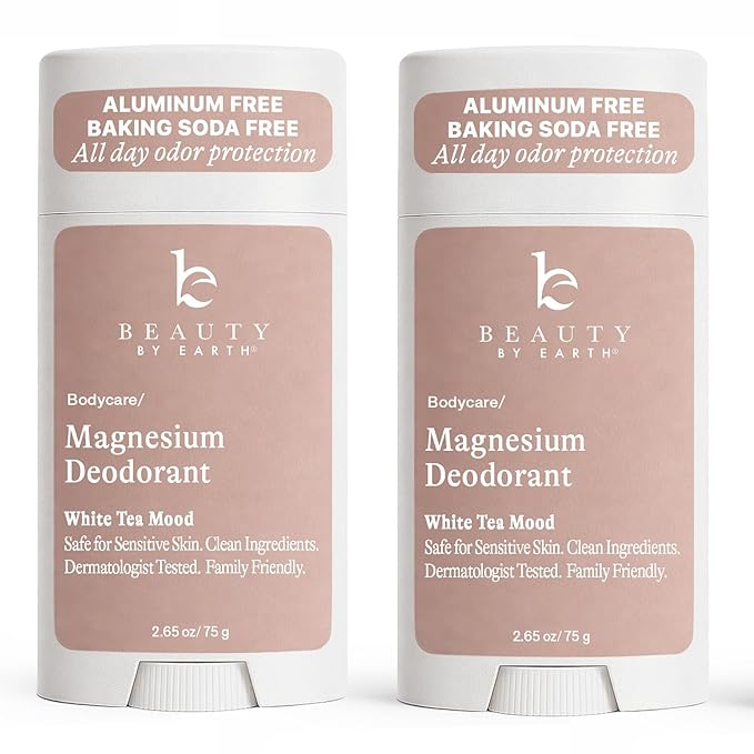 Aluminum Free Deodorant for Women – USA Made Natural Magnesium Deodorant with 55% Organic Ingredients Baking Soda Free Long-Lasting All-Day Odor Protection Non-Irritating for Kids &amp Sensitive S