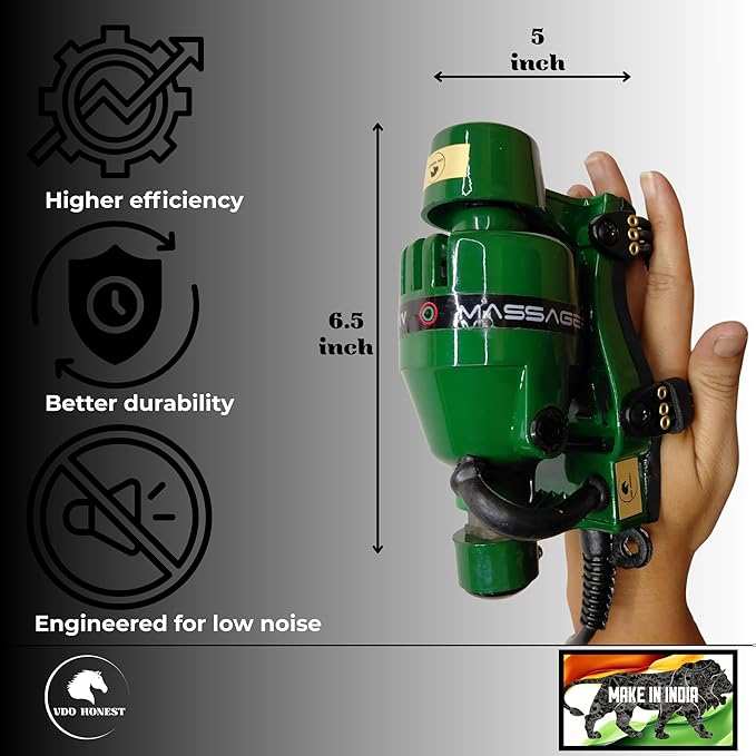Powerful Double Speed Floating Action for Full Body Massager Corded Electric Powered Barber Massager Green