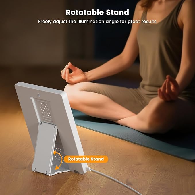 10000 Lux Light Therapy Lamp - Full Spectrum Therapy Light 3 Color Temperature &amp Wall Mount Therapy Lamp Portable Daylight Lamp for Home &amp Office Memory Function &amp Touch Control.