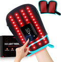 Red Light Therapy Gloves for Hands 100LEDs Red &amp Near-Infrared Dual Wavelength 660nm &amp 850nm 5 Modes Wireless Rechargeable 5000mAh Battery for Hand &amp Wrist Treatment