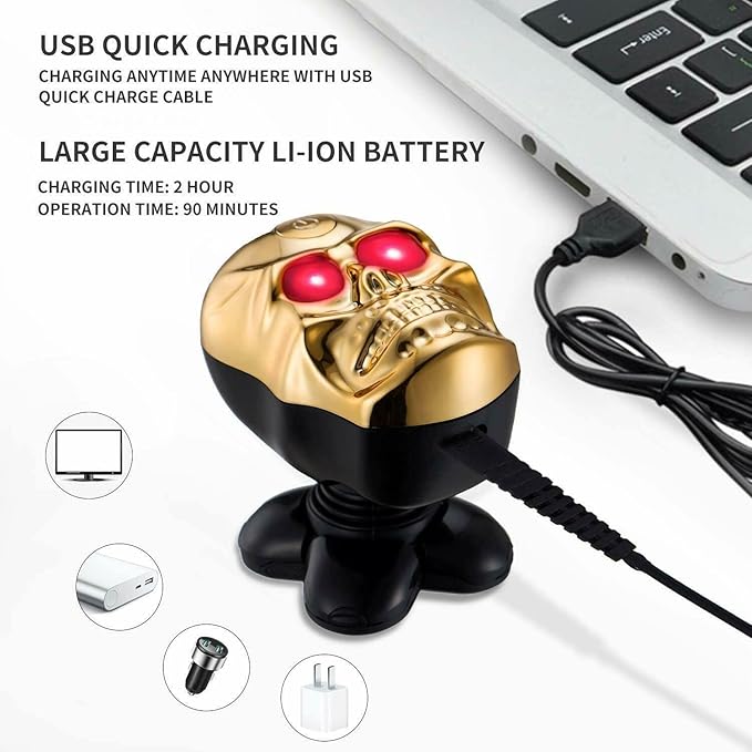 Head Shavers for Bald Men Electric Shaver 6 in 1 Bald 5d Rotary Shaver Men Professional Body Hair Trimmer