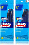 Gillette Sensor2 Disposable Razors 12 ea.(Pack of 2)