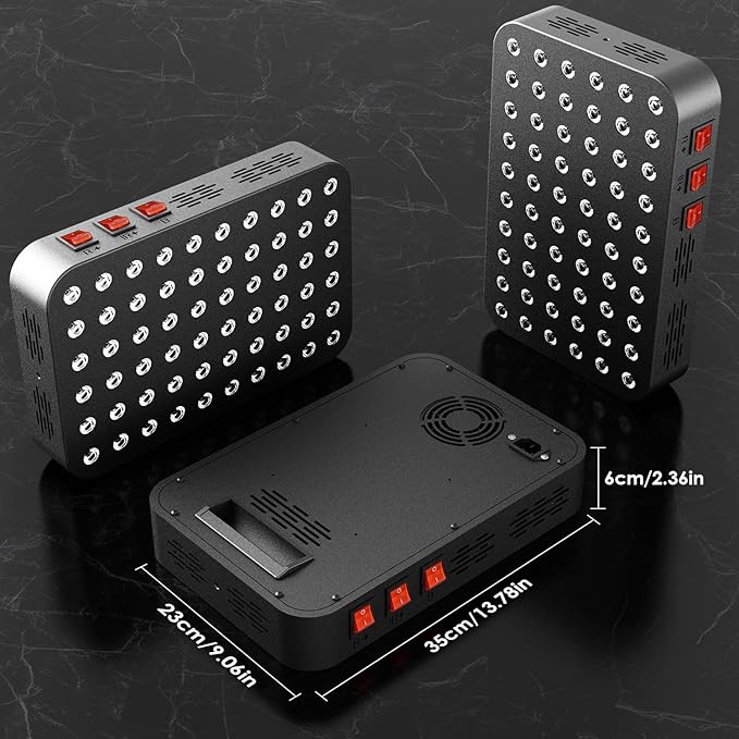 Red Blue Light Therapy for Body Red Near Infrared Panels 300W 60 Dual Chip Flicker Free LEDs Ideal for Body FaceMaintain EnergyMuscle Pain Skin Rejuvenation Recovery Sleep