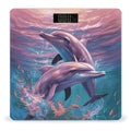 Digital Bathroom Scale for Body Weight Scale with Bright LCD Display High Accuracy Step-On Technology Auto On/Off Dolphins Art Digital Scales 400 Lbs /180kg