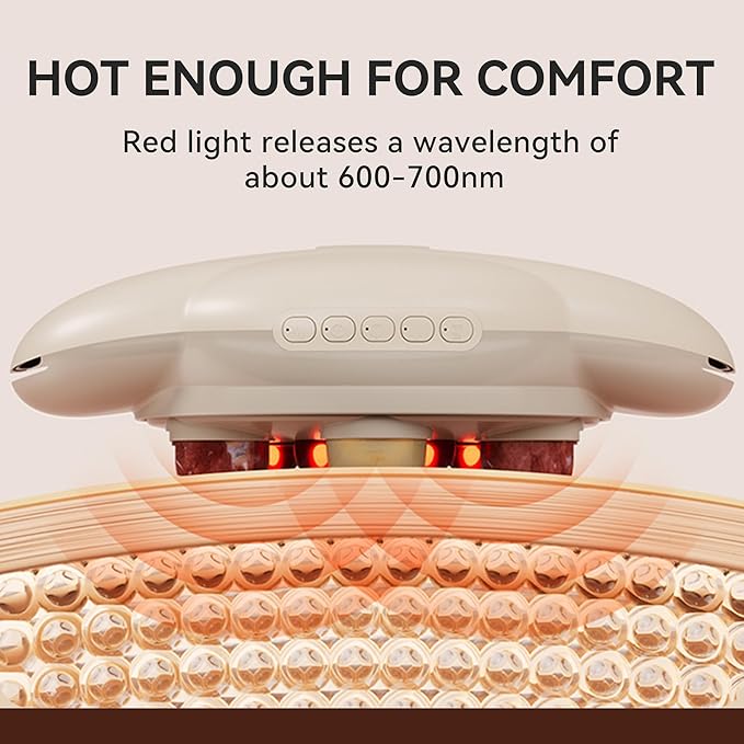 Abdominal Massager with Heat Stomach Massager for Digestion Belly Cellulite Massage for Flattening Belly Four Massage Discs Work in Sync Relieves Gas Constipation or Period Cramps