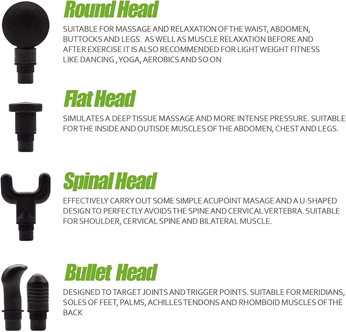 Professional Handheld Deep Tissue Muscle Gun Massager for Athletes 1-20 Speed Strength Levels for Muscle Soreness Relieves - Silver V1