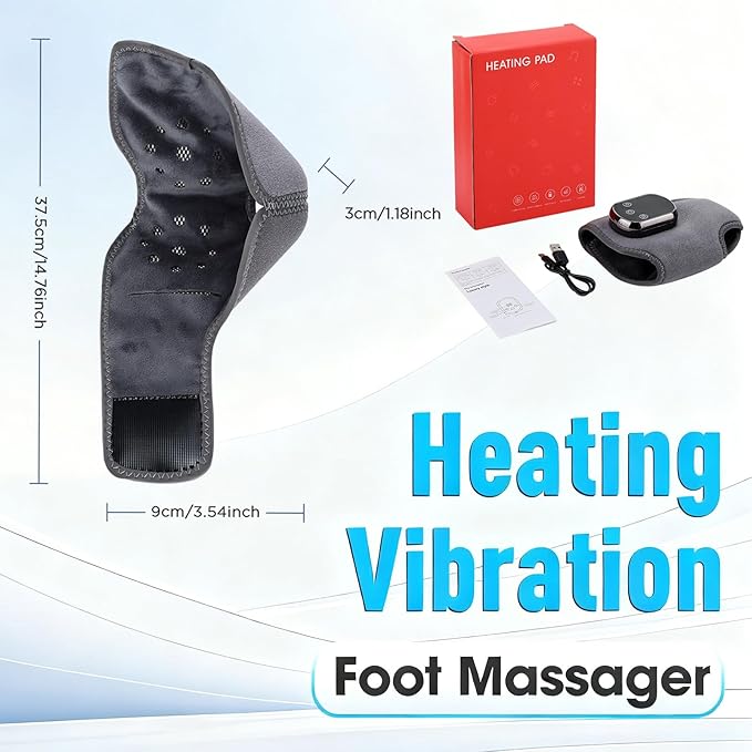 Foot Massager Triple Method Massager 3-in-1 Foot Massagers Wireless Portable Foot Massagers for Home/Office/Travel 3-Speed &amp 5-Temperature (2 Pcs)