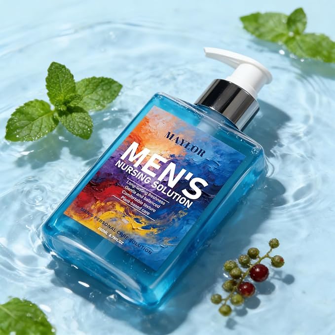 Men's Private Care pH Balance Bath Liquid - Suitable for Sensitive Skin. Use Daily. Refreshing and Clean with a Refreshing Mint Fragrance. Capacity: 8.8ounces. (1)
