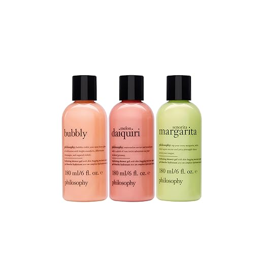 philosophy scent-sational hydrating bath &amp shower gels - efficiently cleanses soothes &amp comforts dry skin - vegan &amp cruelty free formula