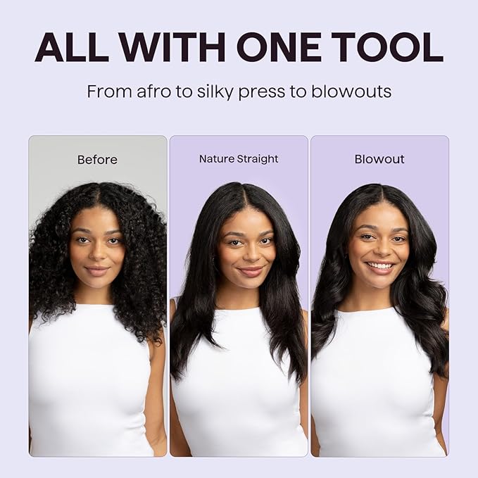 Wavytalk Blowout Boost Thermal Brush 1.5 inch Heated Round Brush for Blowout Look Negative Ion Technology Ceramic Tourmaline 5 Temperature Settings Christmas Limited Edition