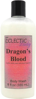 Eclectic Lady Liquid Pearl Body Wash - Dragon's Blood Scent 3-in-1 Use For Bubble Bath Hand Soap &amp Body Wash Phthalate-Free Dragon's Blood Fragrance Handcrafted in USA (8 oz)