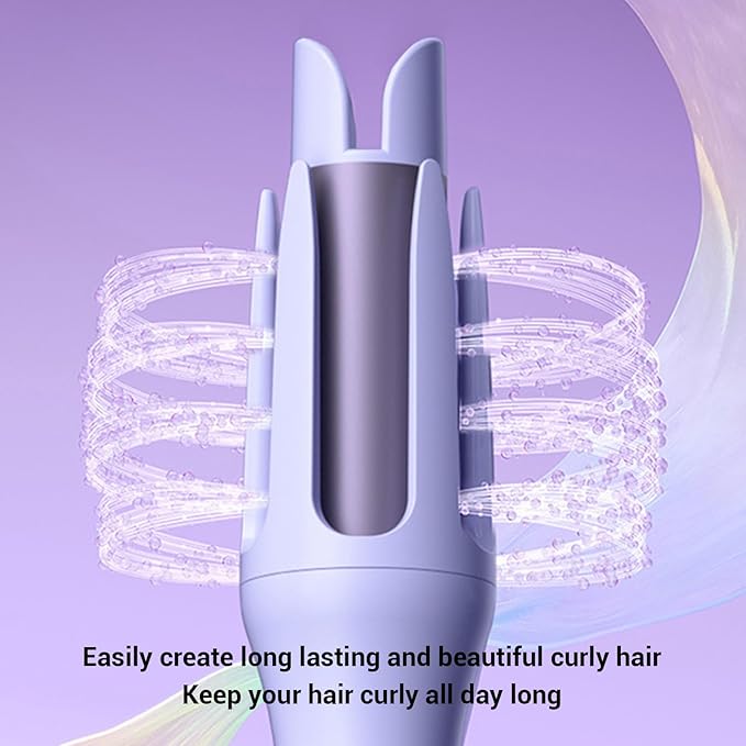 Automatic Curling Iron 32mm Ionic Ceramic Hair Curling Wand Fast Heating Auto Curler for Salon Home Styling Travel (US Plug 110V)