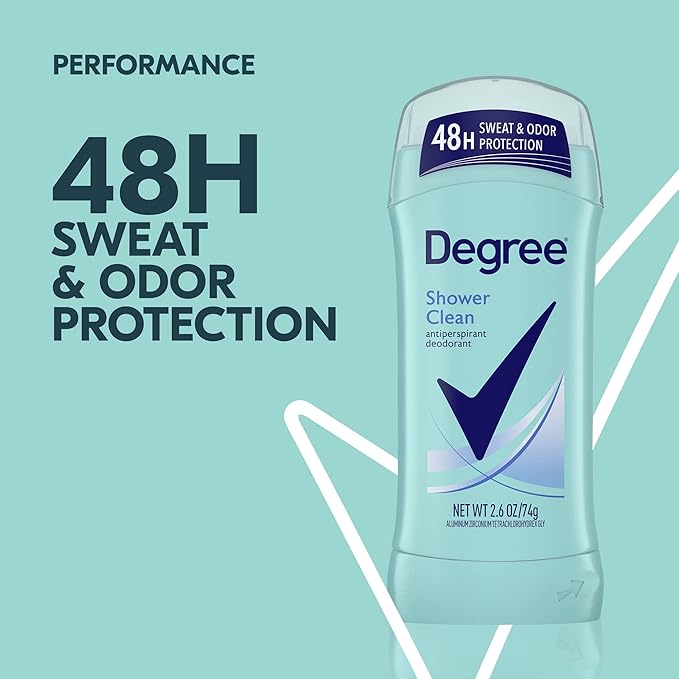 Degree Deodorant Womens Motion Sense Shower Clean 2.6 Ounce (Pack of 3)