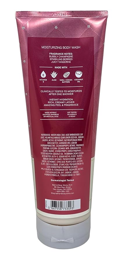 Bath &amp Body Works Champagne Toast 3 Moisturizing Body Washes with a Himalayan Salts Springs Bar Soap