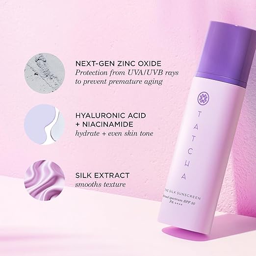 The Silk Sunscreen | Broad Spectrum SPF 50 PA++++ Weightless Hydrating Mineral Sunscreen New &amp Improved Packaging 50 ml