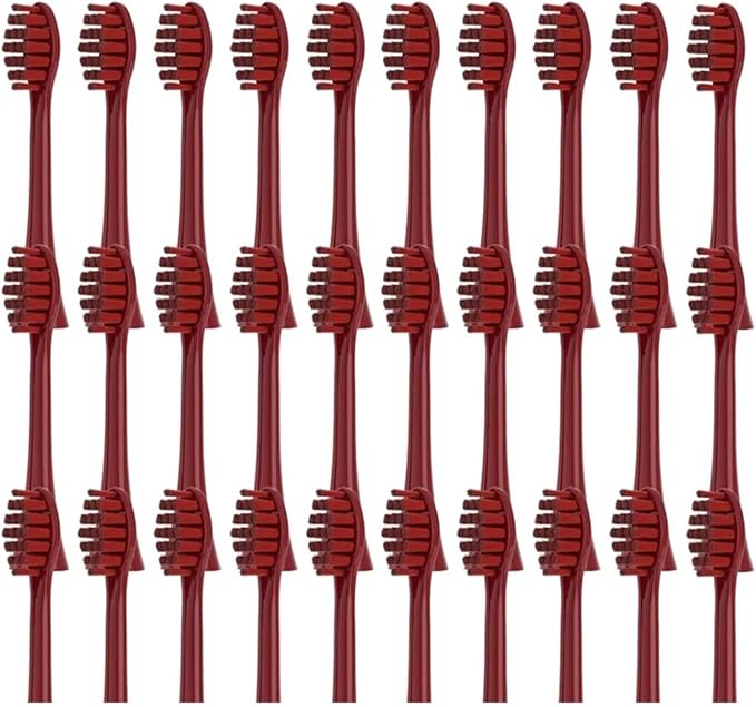 20/50/100 Pieces Toothbrush Heads Compatible for Apiyoo P7/Y8/SVP/Moon Electric Heads Vacuum Bristle Nozzle(100Red)