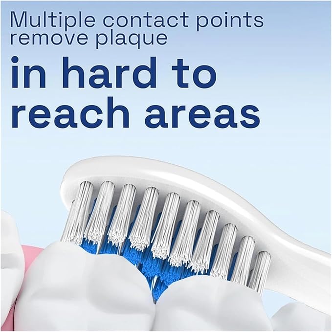 12/20 Pcs Soft Brush Heads Compatible with Electric Toothbrush Replacement Toothbrushes Head Refill for 1100 2100(White-20 Pcs)