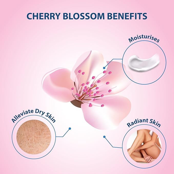Combo Goat Milk Moisturizing Body Wash Shower Cream Cherry Blossom 40.7 fl oz Goat Milk Cherry Blossom Body Lotion 27 fl oz