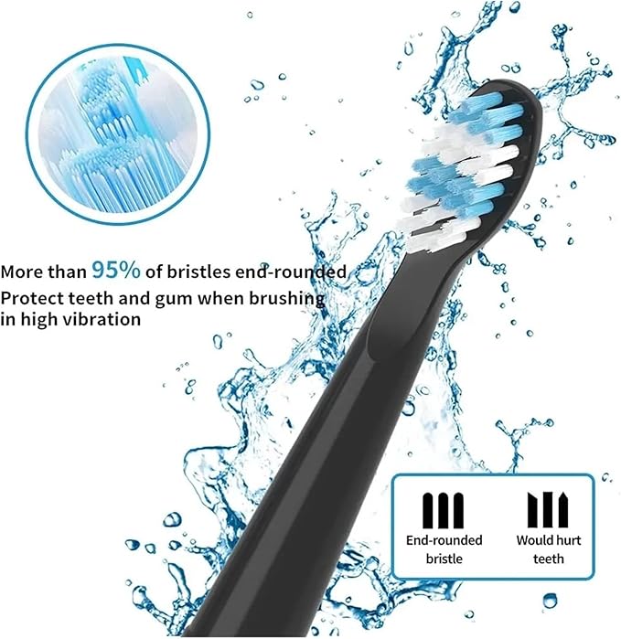Replacement Toothbrush HeadsCompatible with Seago Electric SG507 and Compatible with Fairywill FW507(White 12 Pieces)