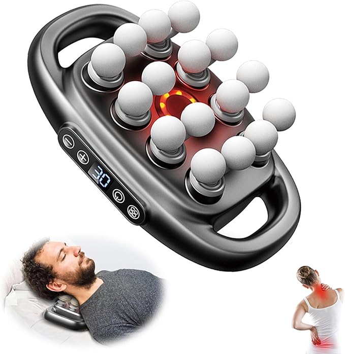 Needsary Massage GunElectric Massager Deep Tissue MassagerMuscle MassagerQuiet Muscle Massage Gun for Back ShouldersLegsFootBody Muscle Pain ReliefIdeal Gifts for WomenMenMomand Dad