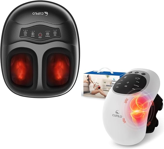 Shiatsu Foot Massager &amp Knee Massager with Heat