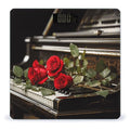 Red Rose on Piano Bathroom Scale Ultra-Bright Liquid Crystal Screen Weight Scale Accurate Bathroom Body Scales for Body Weight Bathroom Pet Home Bedroom Gift-Giving