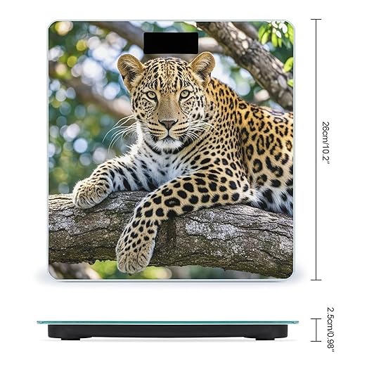 Leopard Scale for Body Weight Digital Bathroom Scale Accurate Smart Weight Scales with Large Display Weighing Machine High Precision Scales