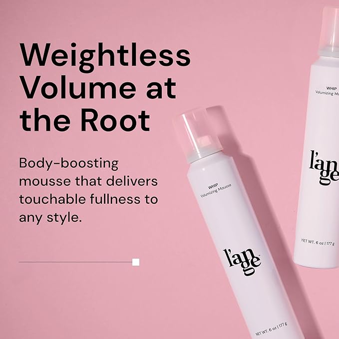 L'ANGE HAIR Whip Volumizing Mousse | Big Hair Thickening Foam | Professional Texturizing Formula for Volume and Shine Suitable for All Hair Types