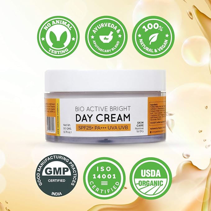 BioActive Bright Day Cream with SPF 25 PA+++ UVA/UVB Protection 50gms