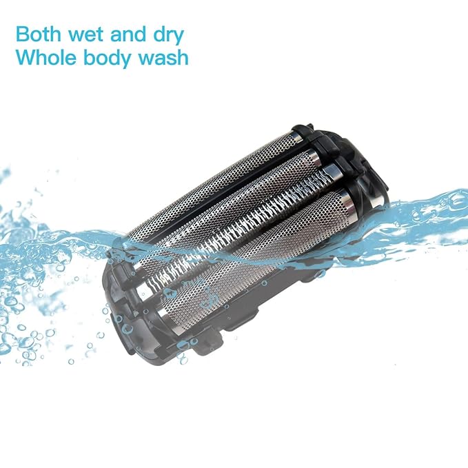 Wet/Dry Electric Shaver &amp Trimmer for Men WES9025PC Men's Electric Razor Replacement Inner Blade &amp Outer Foil Set for Panasonic ARC4 4-Blade Shaver ES-LA63AA ES-LA63-S
