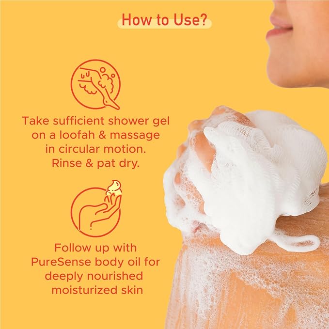 PureSense Vitamin C + Niacinamide Grapefruit Squeeze Body Wash Shower Gel | Deeply Cleans | Soft &amp Youthful Skin | Evens Ski Tone | No Paraben | All Skin Types | For Men &amp Women | 310ml