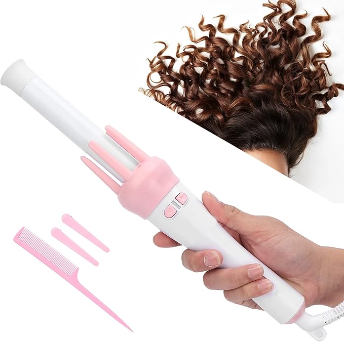 Automatic Curling Tongs Rotating Hair Curling Wand Iron Wavers Professional Auto Curler Ceramic Tourmaline Barrels 200¡æ Constant Temperature 30s Faster Heat Salon Tool Gift